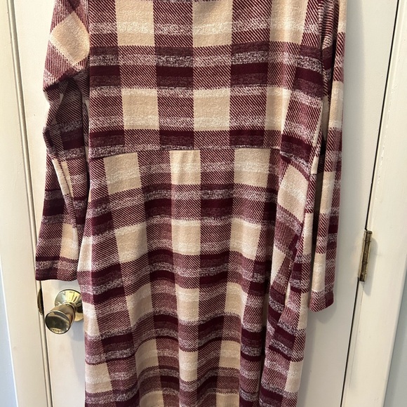 Comfortable plaid dress with pockets - Picture 4 of 6